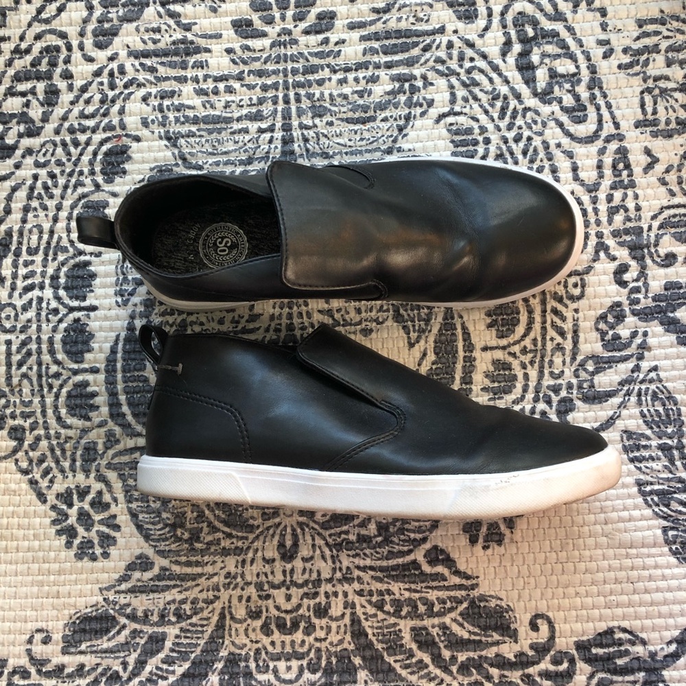 Black slip ons